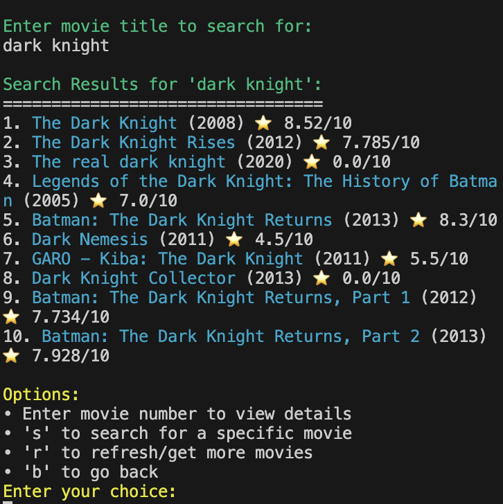 FilmPicker Movie Details